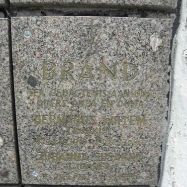 BRAND Hermanus Willem 1919-1999 &amp; Johanna Susanna 1922-1997