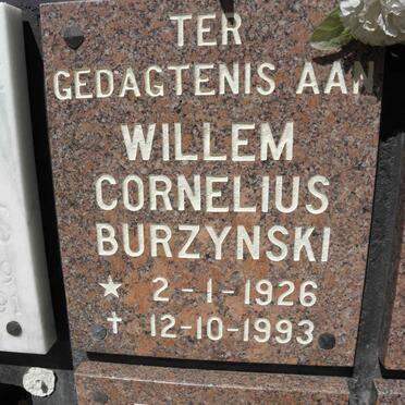 BURZYNSKI Willem Cornelius 1926-1993
