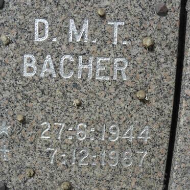 BACHER D.M.T. 1944-1987