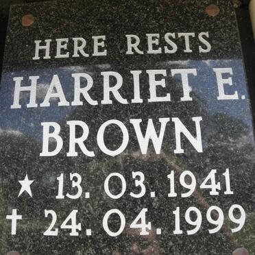 BROWN Harriet E. 1941-1999
