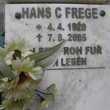 FREGE Hans C, 1920-2006