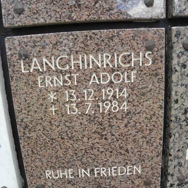 LANGHINRICHS Ernst Adolf 1914-1984