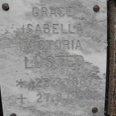 LUSTED Grace Isabella Victoria 1887-1988