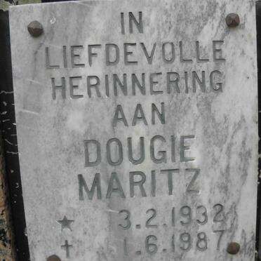 MARITZ Dougie 1932-1987