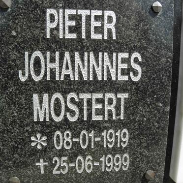 MOSTERT Pieter Johannes 1919-1999
