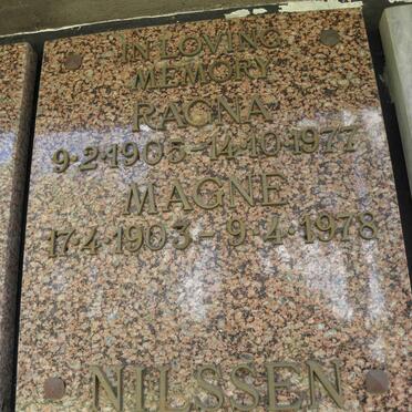NILSSEN Magne 1903-1978 &amp; Ragna 1905-1977