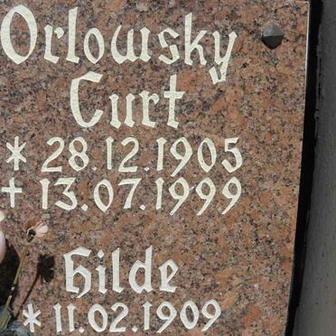 ORLOWSKY Curt 1905-1999 &amp; Hilde 1909-2006