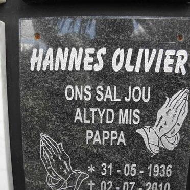 OLIVIER Hannes 1936-2010