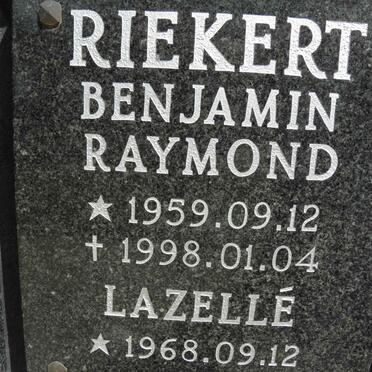 RIEKERT Benjamin Raymond 1959-1998 &amp; Lazellé 1968-