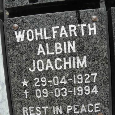 WOHLFARTH Albin Joachim 1927-1994