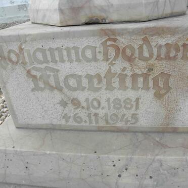 MARTING Johanna Hedwig 1881-1945