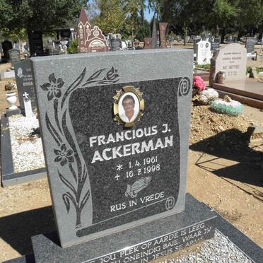 ACKERMAN Francious J. 1961-1998