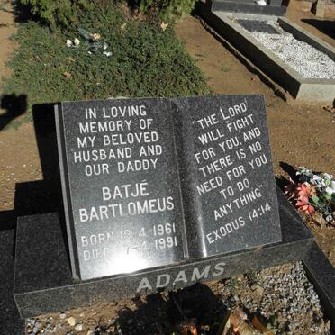 ADAMS Batjé Bartlomeus 1961-1991