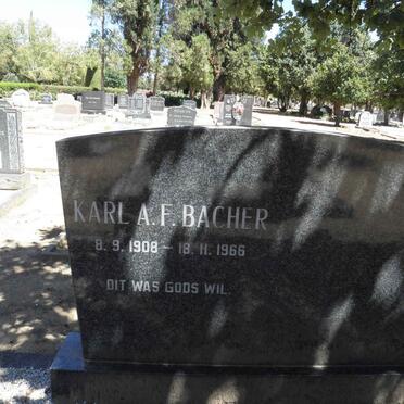 BACHER Karl A.F. 1908-1966