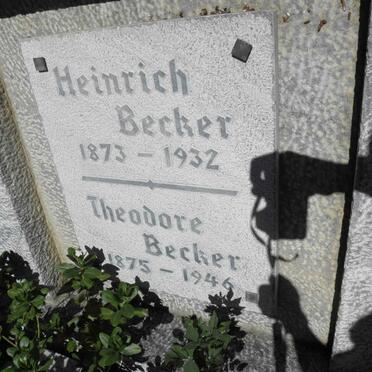 BECKER Heinrich 1873-1932 &amp; Theodore 1875-1946