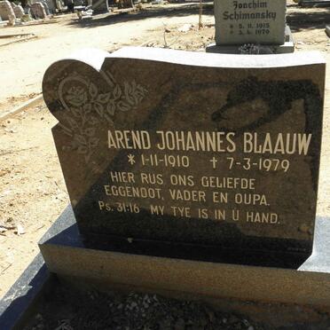 BLAAUW Arend Johannes 1910-1979