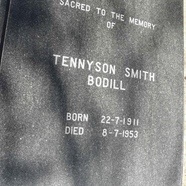 BODILL Tennyson Smith 1911-1953
