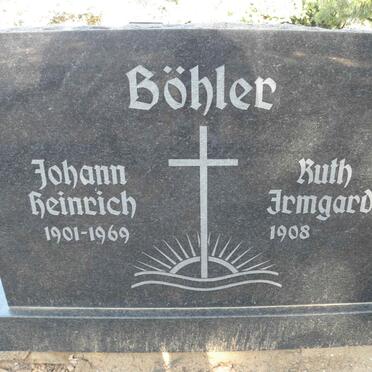 BÖHLER Johann Heinrich 1901-1969 &amp; Ruth Irmgard 1908-