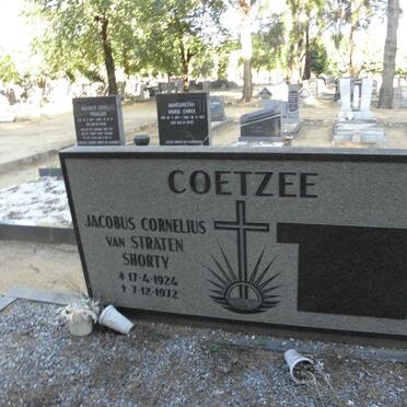 COETZEE Jacobus Cornelius van Straten 1924-1972