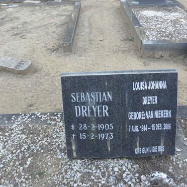 DREYER Sebastian 1905-1973 &amp; Louisa Johanna VAN NIEKERK 1914-2006