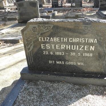 ESTERHUIZEN Elizabeth Christine 1883-1968