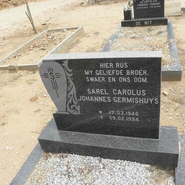 GERMISHUYS Sarel Carolus Johannes 1946-1994