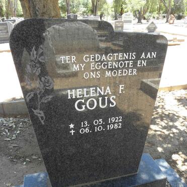 GOUS Helena F. 1922-1982
