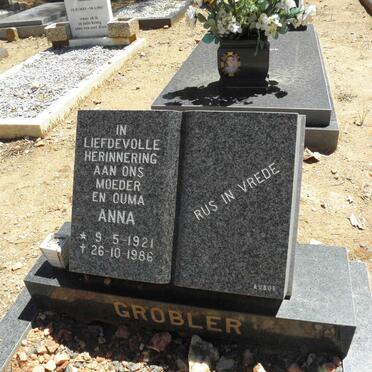 GROBLER Anna 1921-1986