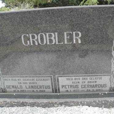GROBLER Dewald Lambertus 1907-1969 :: GROBLER Petrus Gerhardus 1937-1993