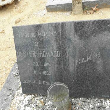 HOWARD Hester 1916-1969