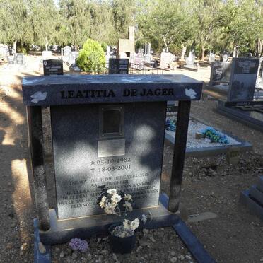 JAGER Leatitia, de 1982-2001