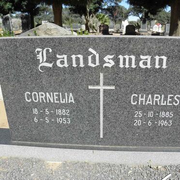 LANDSMAN Charles 1885-1963 &amp; Cornelia 1882-1953