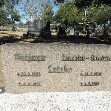 LEHTKE Joachim-Friedrich 1904-1983 &amp; Margarete 1903-1957