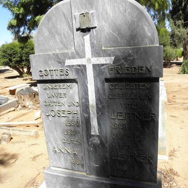 LEITNER Joseph 1880-1929 &amp; Anna 1881-1949