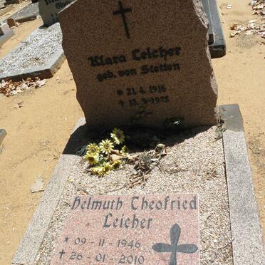 LEICHER Klara nee VON STETTEN 1916-1975 :: LEICHER Helmuth Theofried 1946-2010