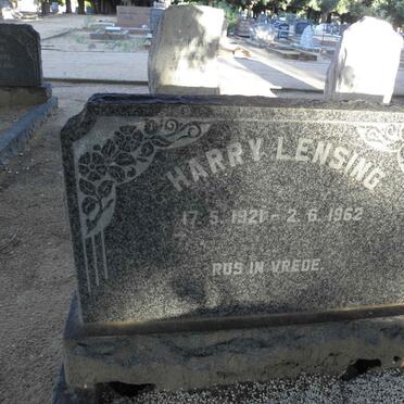 LENSING Harry 1921-1962