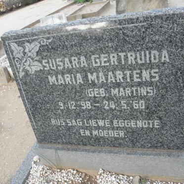 MAARTENS Susara Gertruida Maria nee MARTINS 1898-1960