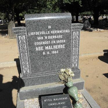 MALHERBE Abe -1962 &amp; Myra IMMELMAN 1897-1983