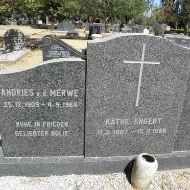 MERWE Andries, v.d. 1909-1964 :: ENGERT Käthe 1887-1966