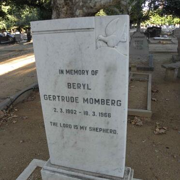 MOMBERG Beryl Gertrude 1902-1966