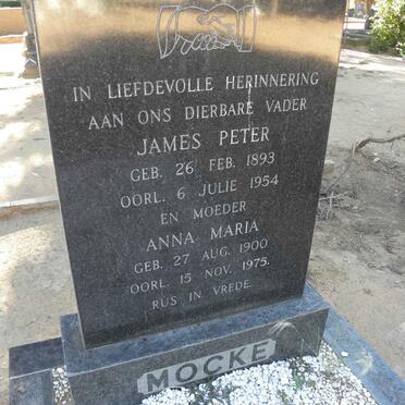 MOCKE James Peter 1893-1954 &amp; Anna Maria 1900-1975