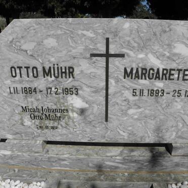 MÜHR Otto 1884-1953 &amp; Margarete 1893-1955 :: MÜHR Micah Johannes Otto -2012