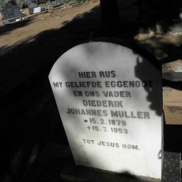 MULLER Diederik Johannes 1879-1953