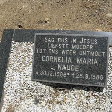 NAUDE Cornelia Maria 1908-1988