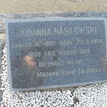 NASILOWSKI Johanna 1951-1958