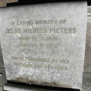 PIETERS Jessie Mildred 1898-1942
