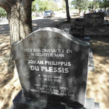 PLESSIS Johan Philippus, du 1949-1992
