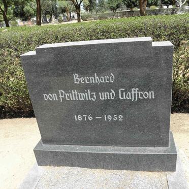 PRITTWITZ UND GAFFRON Bernhard, von 1876-1952