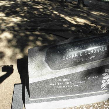 SCHONKEN Susan E. nee LOUW 1952-1974