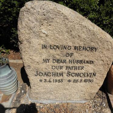 SCHOLVIN Joachim 1933-1980
